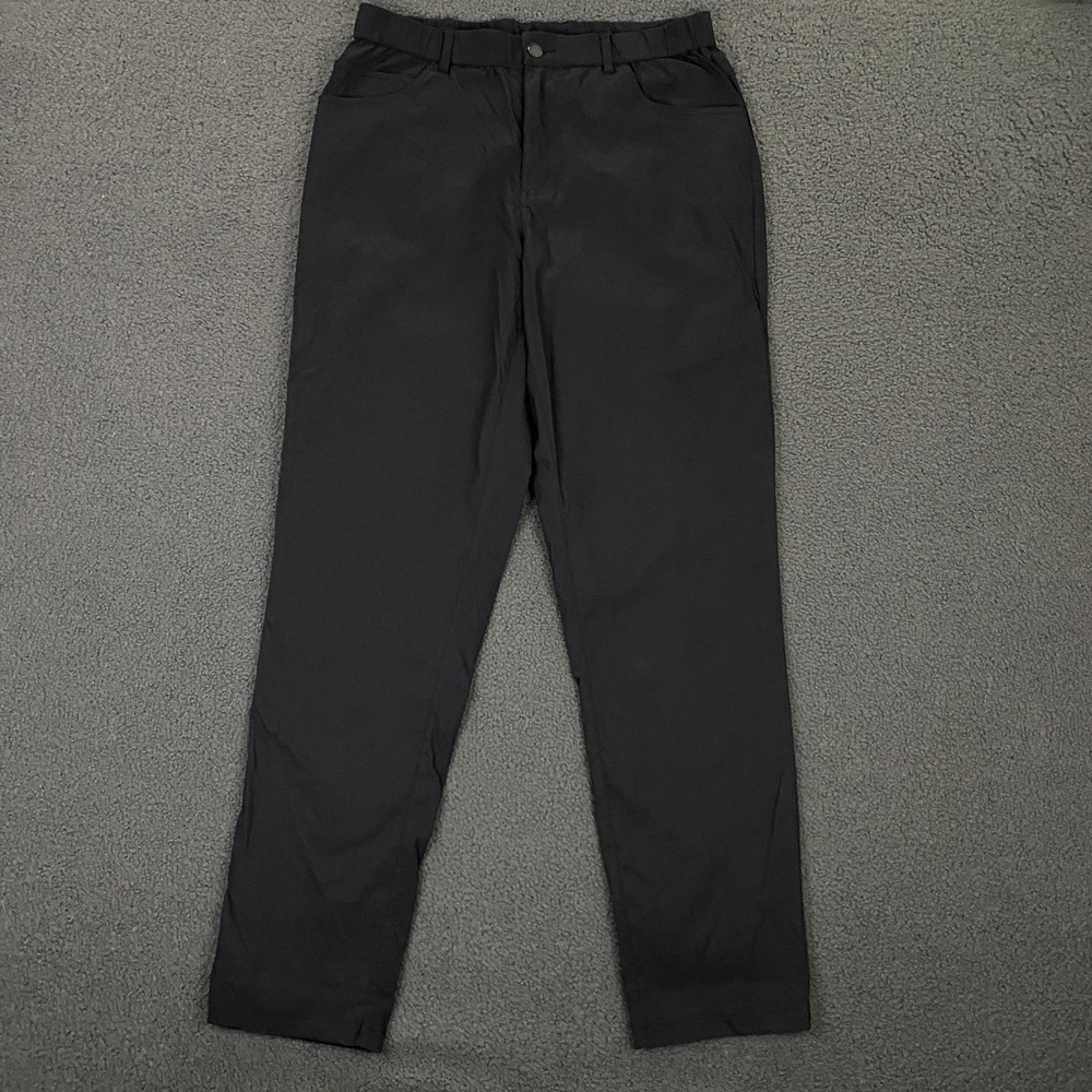 Bearbottom Pants Mens Medium Black Performance Chino Slim Elastic Waist Stretch